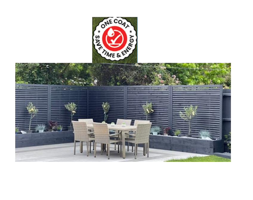 Dark Grey Fence and Shed Paint One Coat King of Paints Ultimate+ 5 Litres