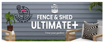 Dark Grey Fence and Shed Paint One Coat King of Paints Ultimate+ 5 Litres